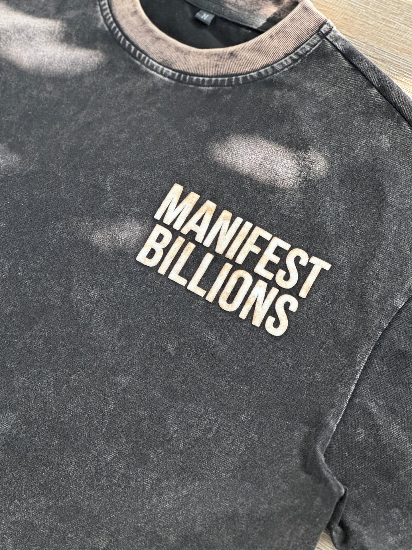 Washed "Outcome=Income" Tee