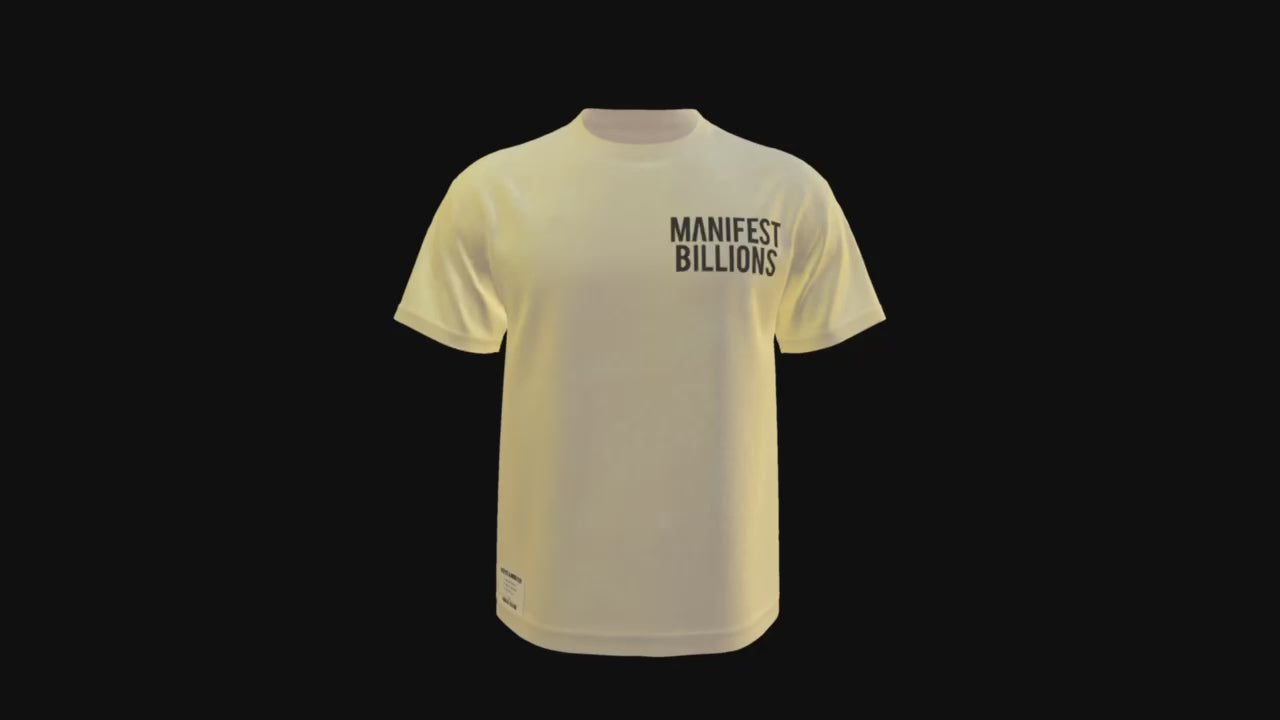 Cream MANIFEST BILLIONS T-Shirt